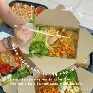 Bánh Tráng Dẻo Trộn Tóp Mỡ